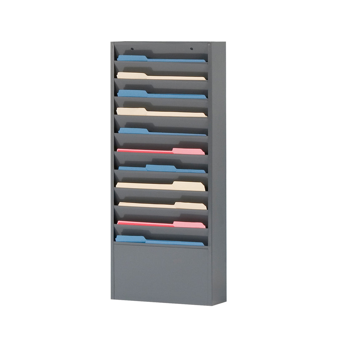 10 Pocket Metal Specialty Literature Rack - 12-1/4"W Pocket