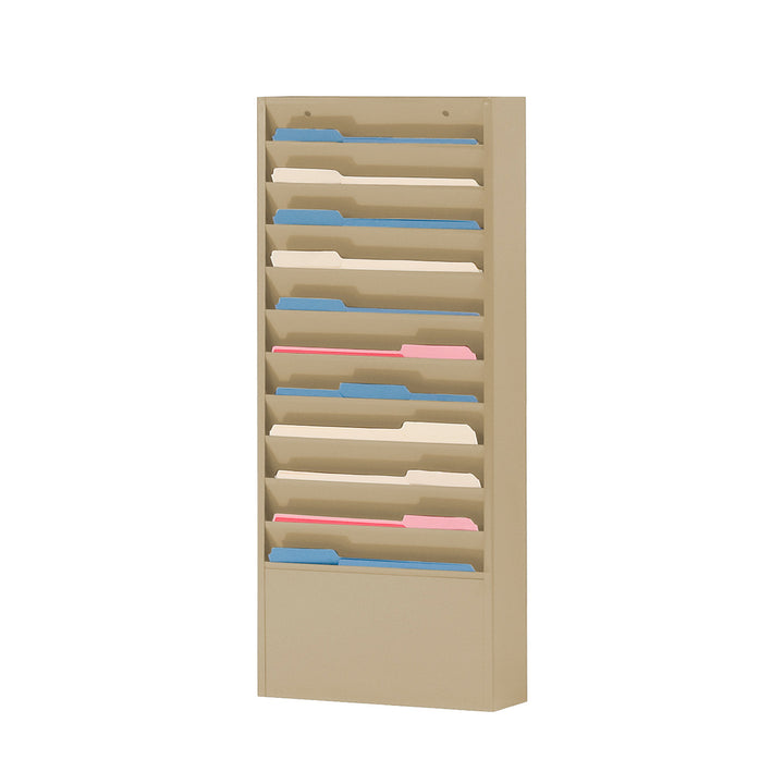 10 Pocket Metal Specialty Literature Rack - 12-1/4"W Pocket