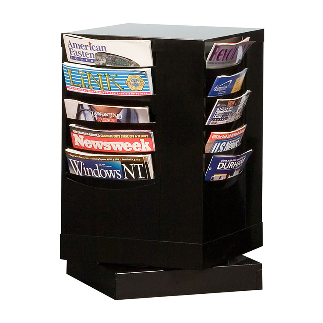 20 Pocket Rotating Metal Literature Rack