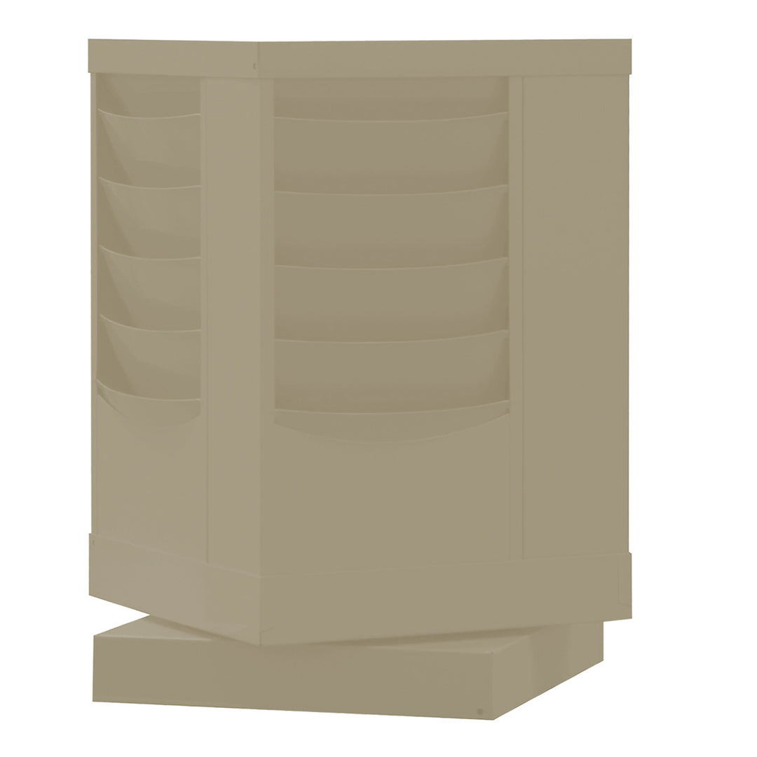 20 Pocket Rotating Metal Literature Rack