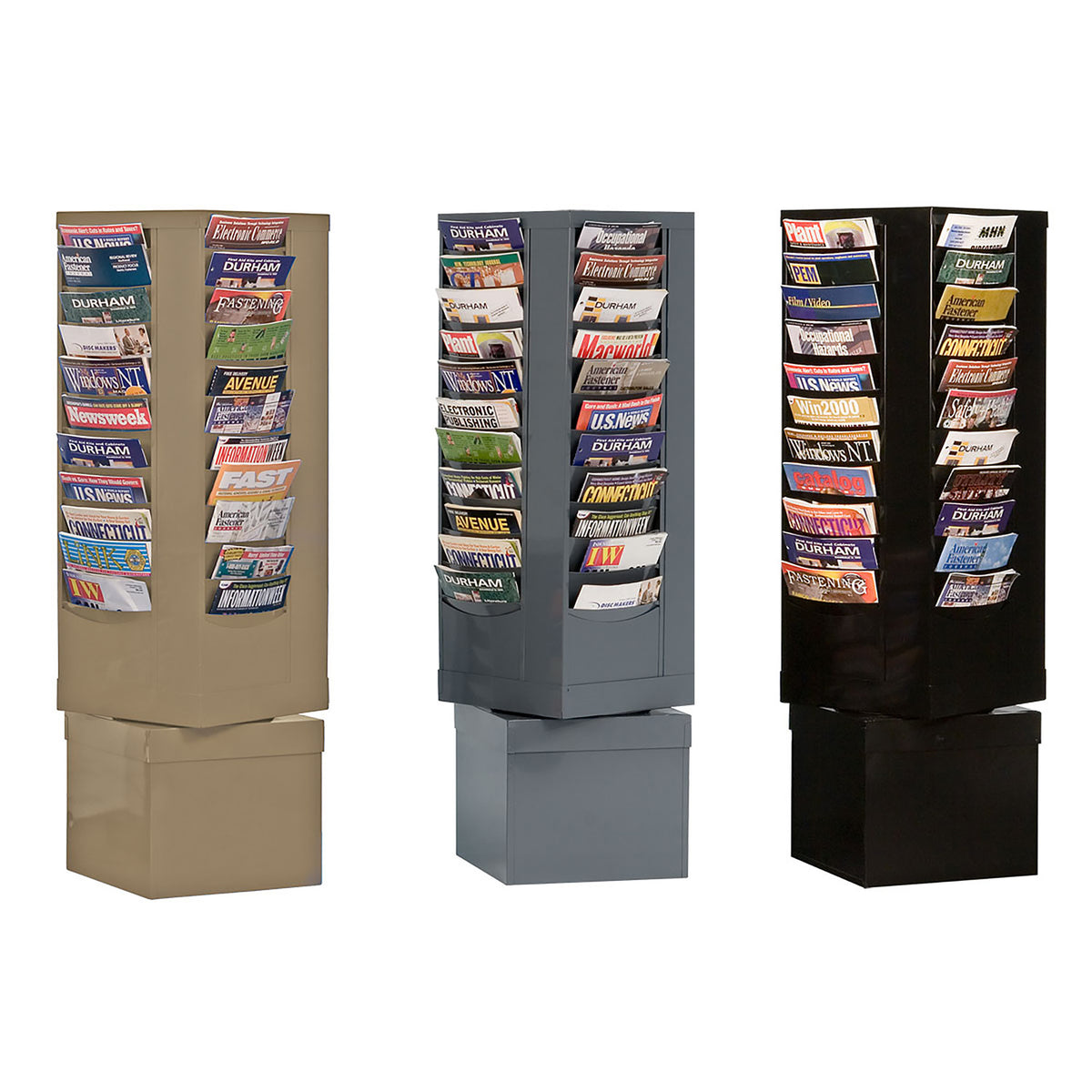 44 Pocket Rotating Metal Literature Rack – Allen Display