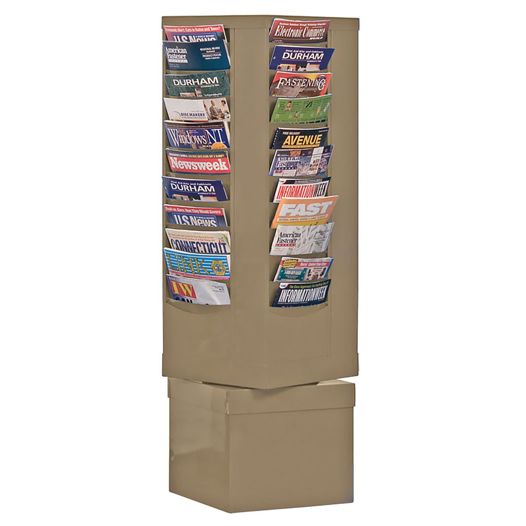 44 Pocket Rotating Metal Literature Rack