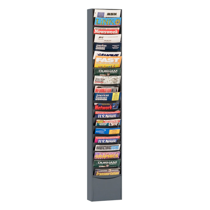 20 Pocket Metal Specialty Literature Rack - 12-1/4"W Pocket