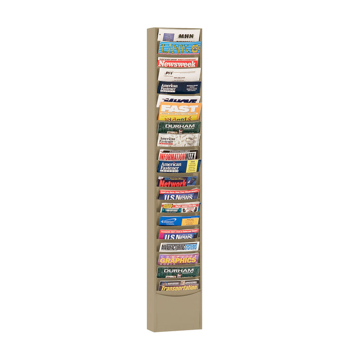 20 Pocket Metal Specialty Literature Rack - 12-1/4"W Pocket