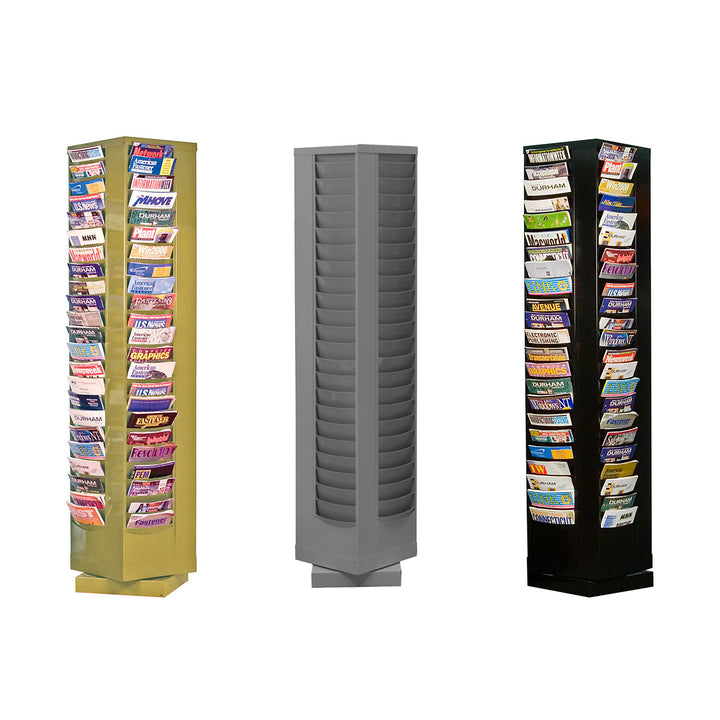 92 Pocket Rotating Metal Literature Rack