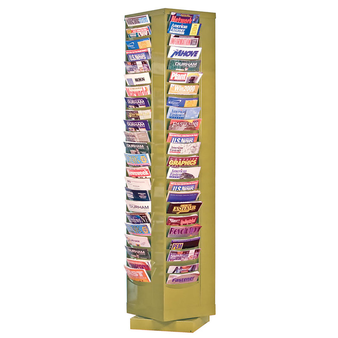 92 Pocket Rotating Metal Literature Rack