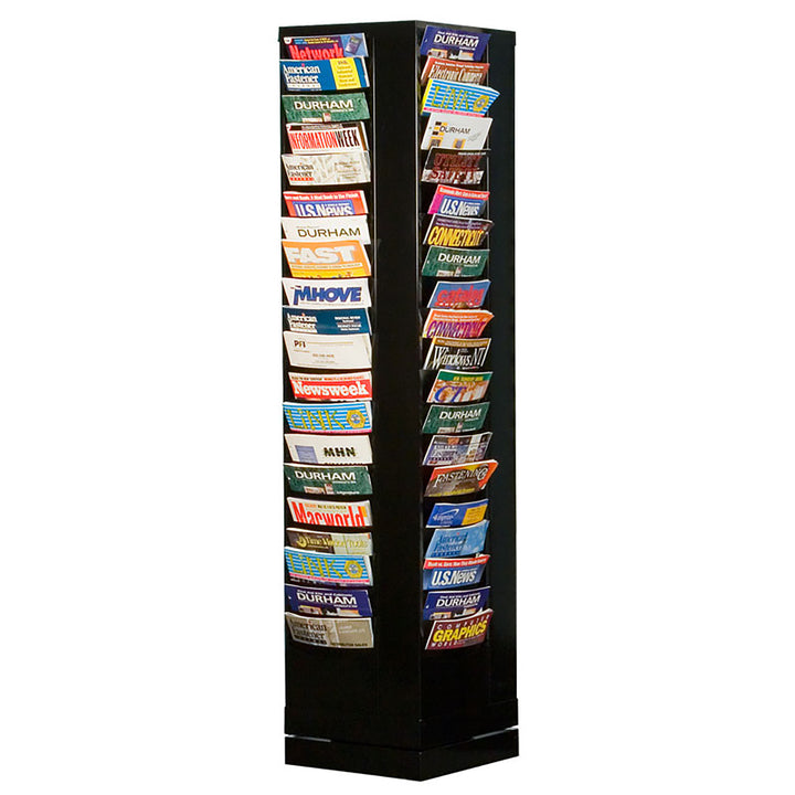 80 Pocket Rotating Metal Literature Rack
