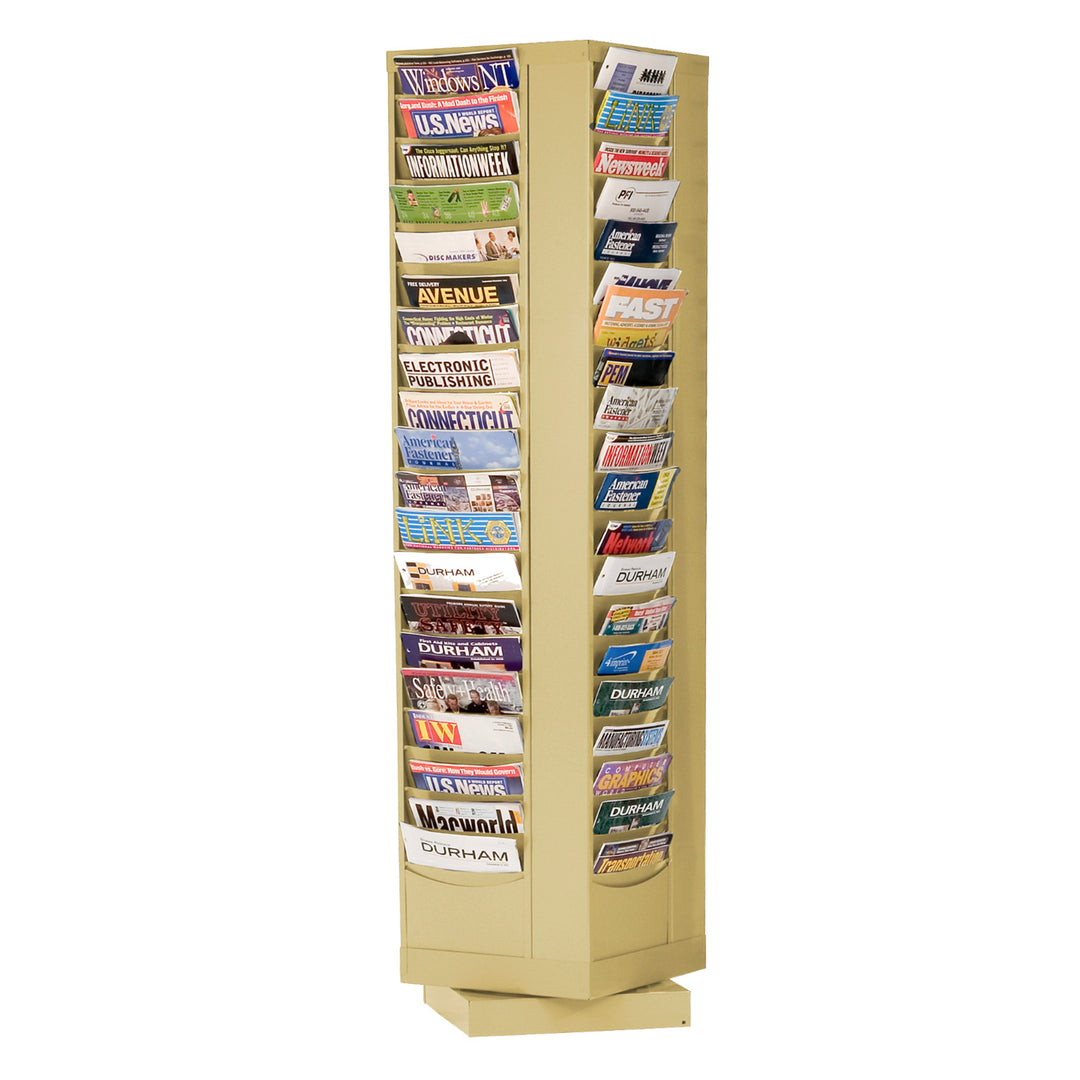 80 Pocket Rotating Metal Literature Rack