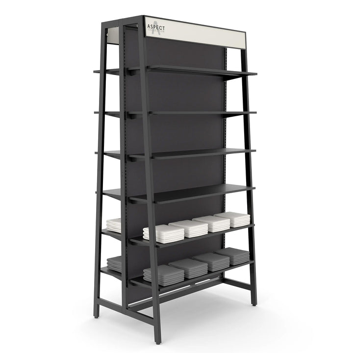 Aspect Large Double-Sided Freestanding Merchandiser for Retail Display- 48"W x 96"H