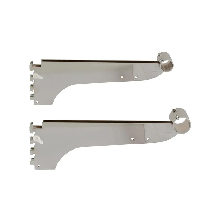 12"L Bracket for Round Tubing Hangrail for Double Slotted 1/2" Slots