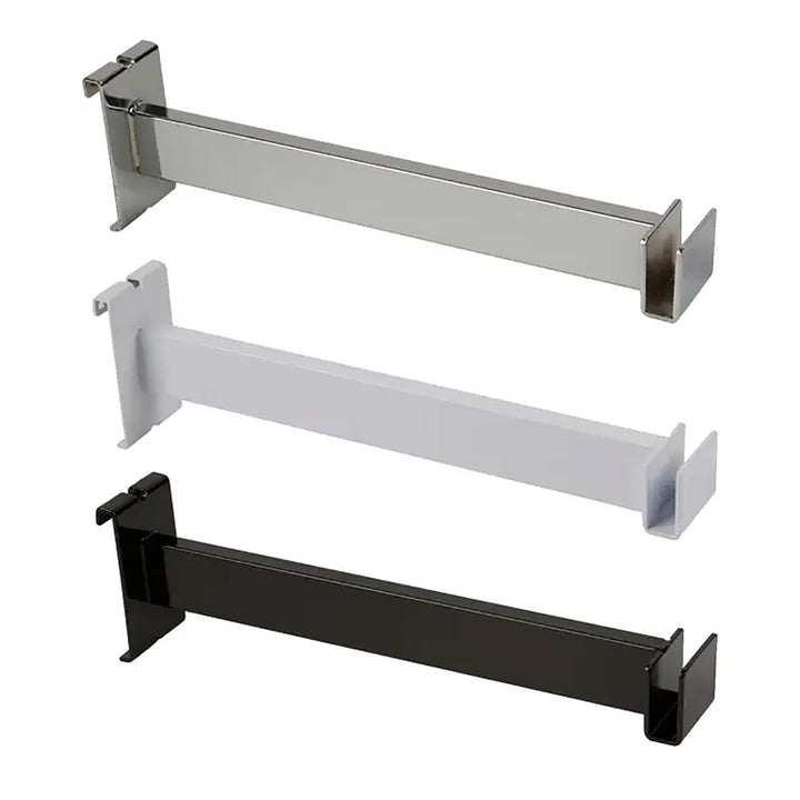 12" Gridwall Hangrail Bracket for Rectangular Tubing