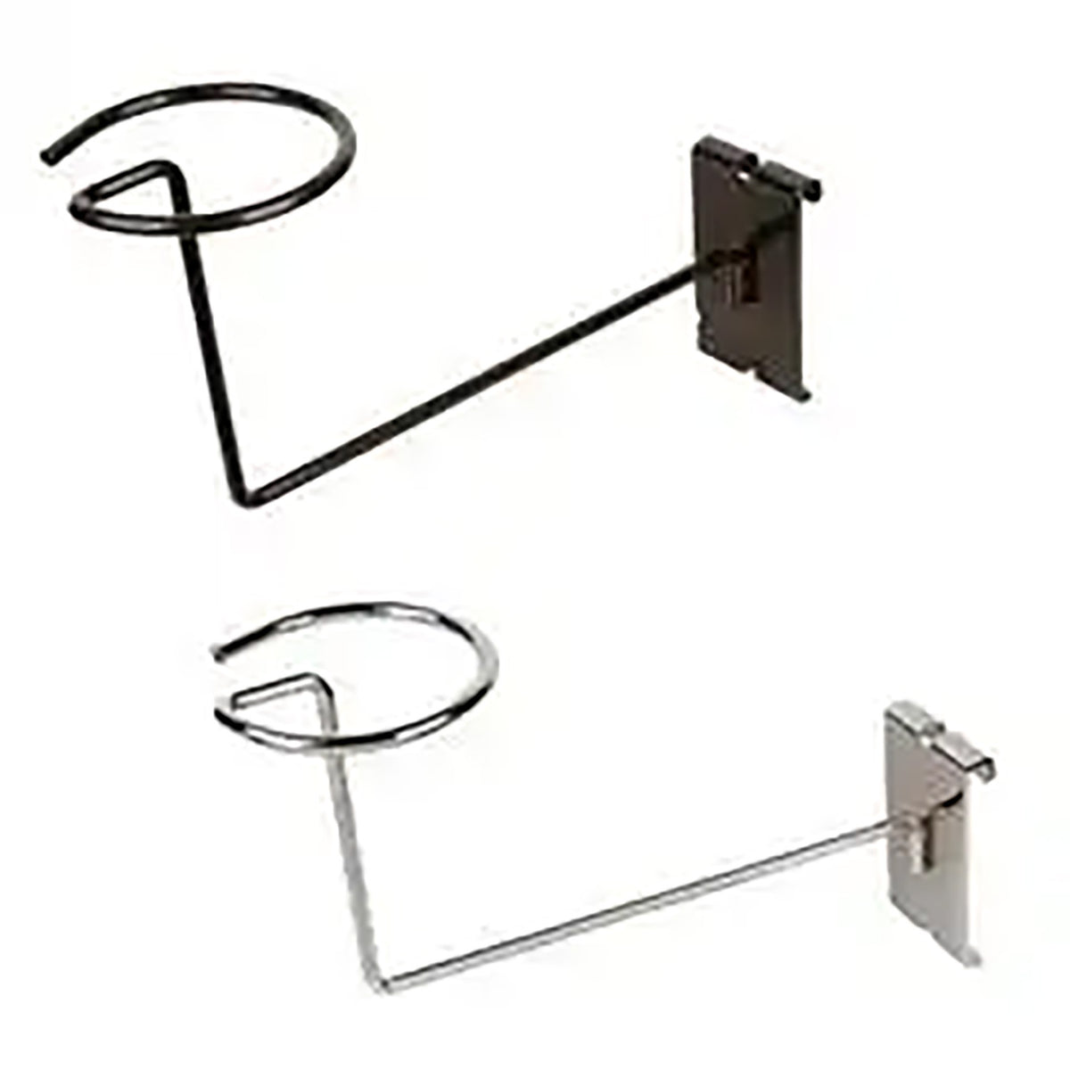 Produktbild von Kigley Slatwall Hut-Haken – 12 Stück, Schwarz, Metall, Ring-Ø 8,1 Cm – Für Hüte, Helme & Caps – Perfekt Für Laden, Boutique & Zuhause