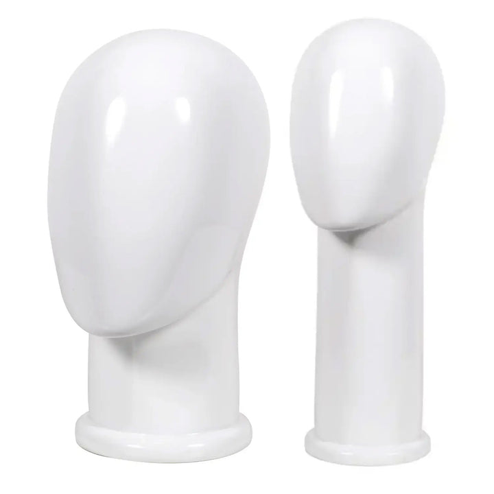 Male Box Display Head - Gloss White