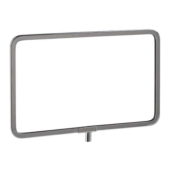 11"W x 7"H Sign Holder w/ 1/4" and 3/8" Fitting - Chrome Finish
