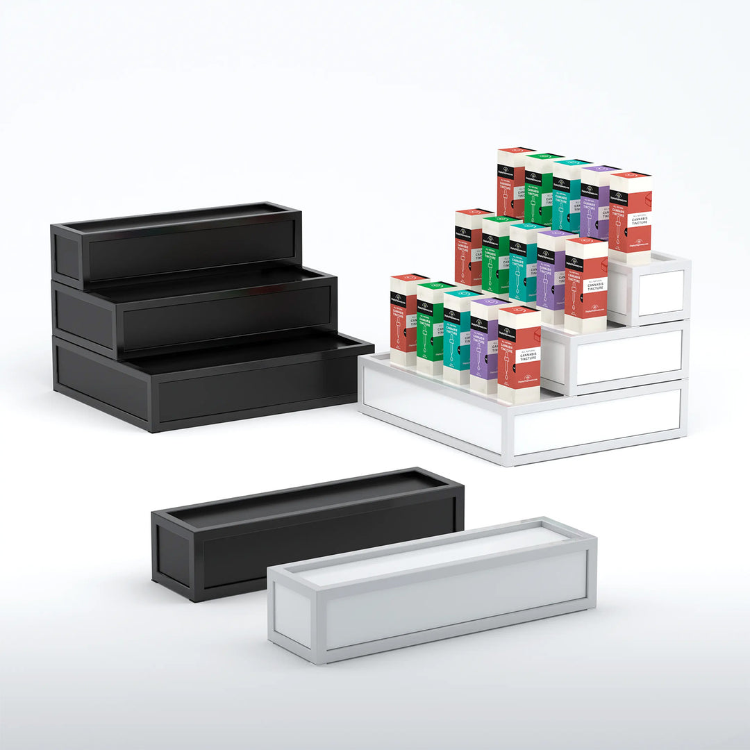 Stackable Display Riser Platforms