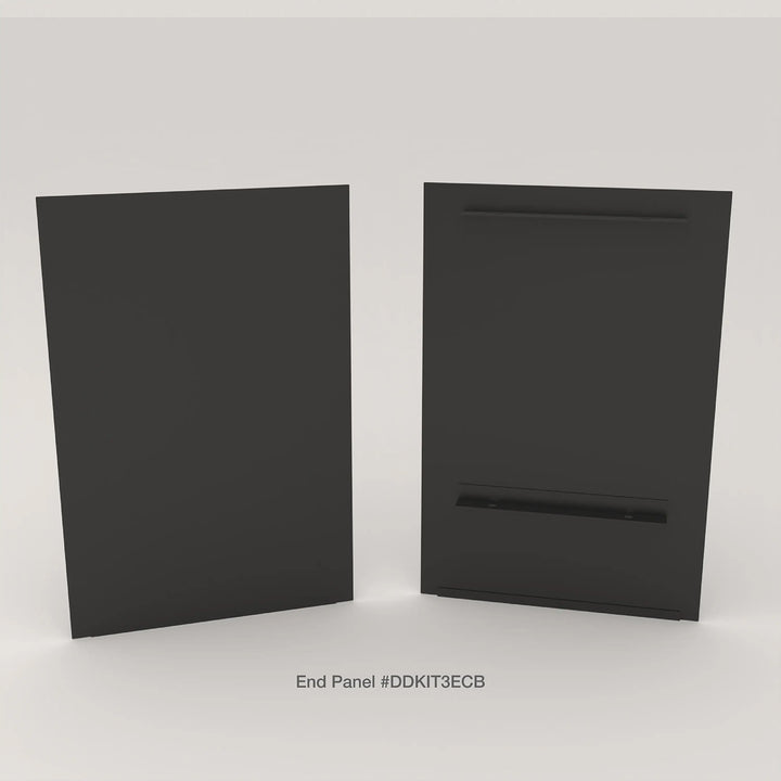 Black End Panels For Deluxe Glass Display Cabinet
