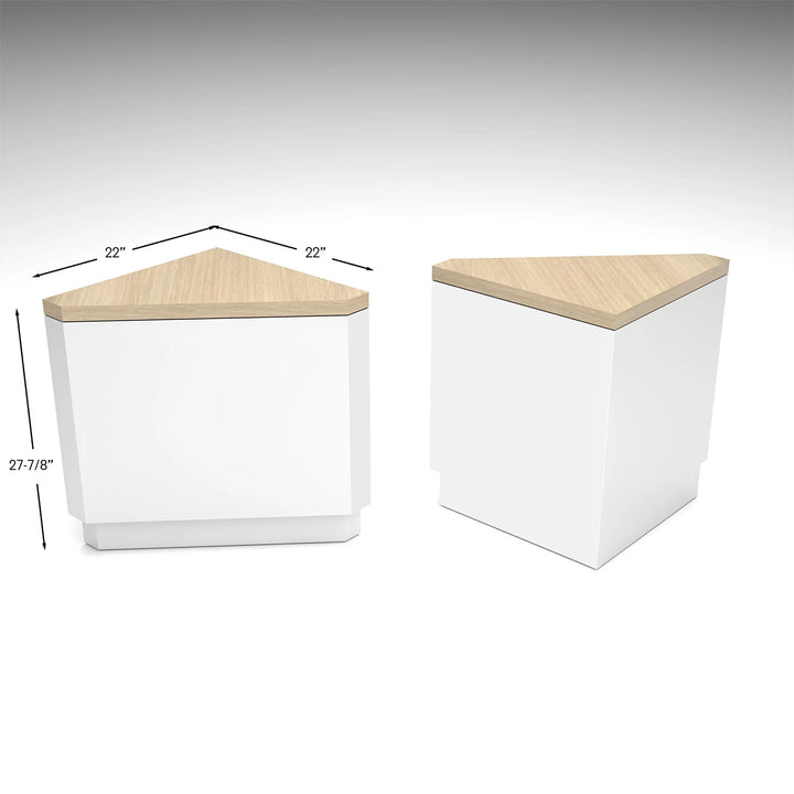 Deluxe Corner Retail Pedestal Counters