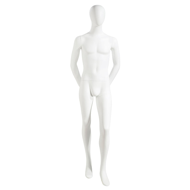 Derek - Male Mannequin - Oval Head, Arms Behind Back 2OV