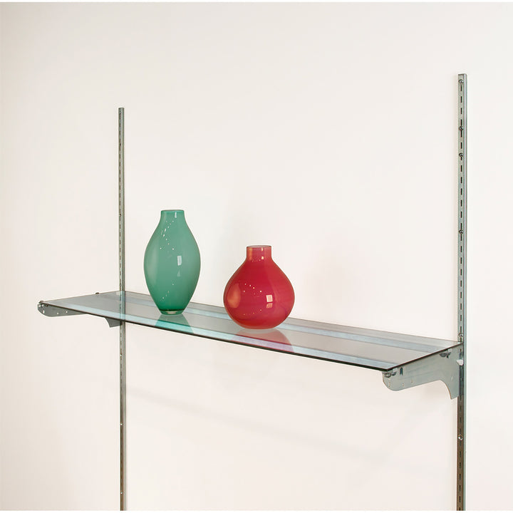48"L Metal Shelf Support for Glass Shelves