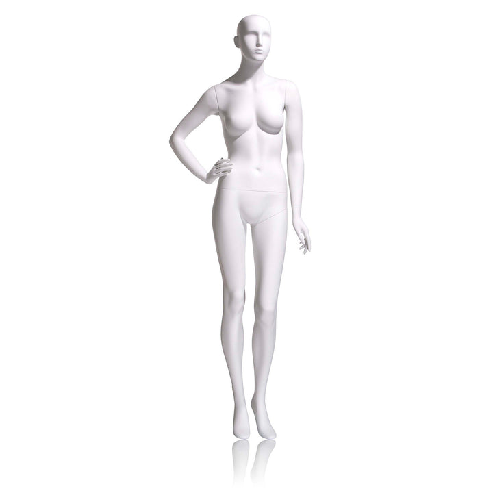 Eve Female Mannequin, Cameo White, Abstract Head 1H