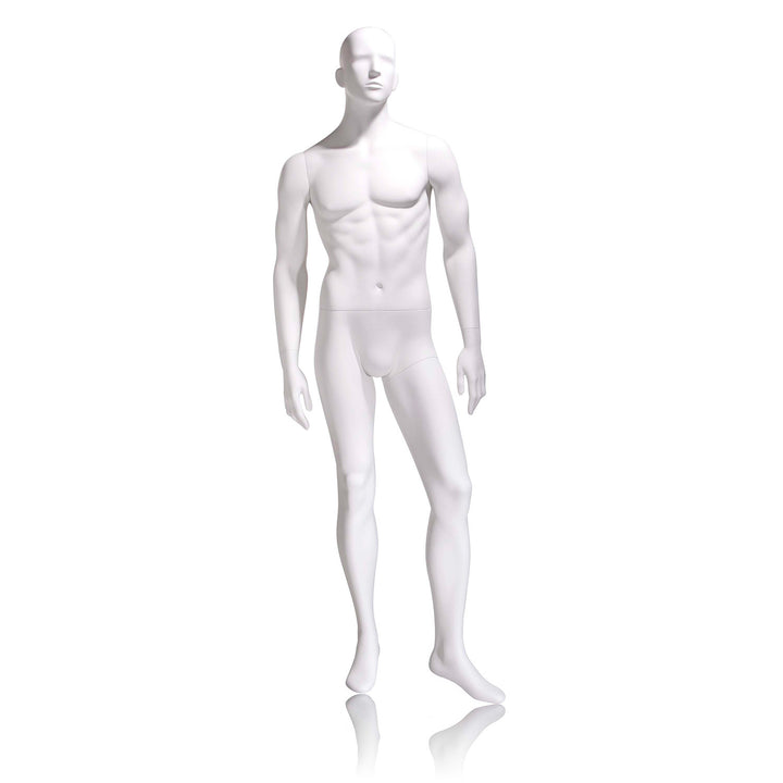 Gene Male Mannequin, Cameo White, Abstract Head 2H