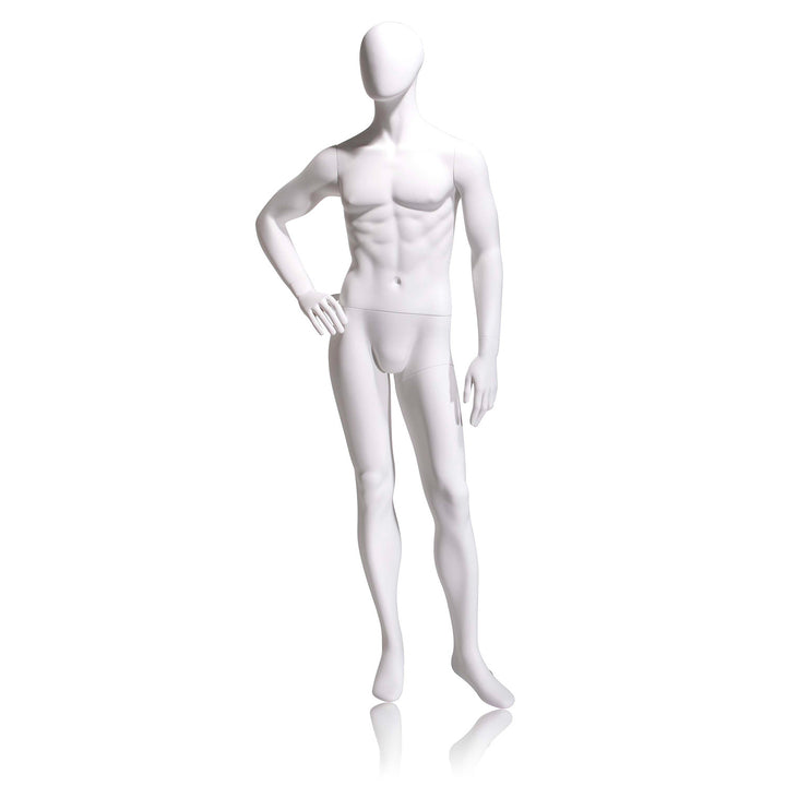 Gene Male Mannequin, Cameo White, Oval Head 4HOV