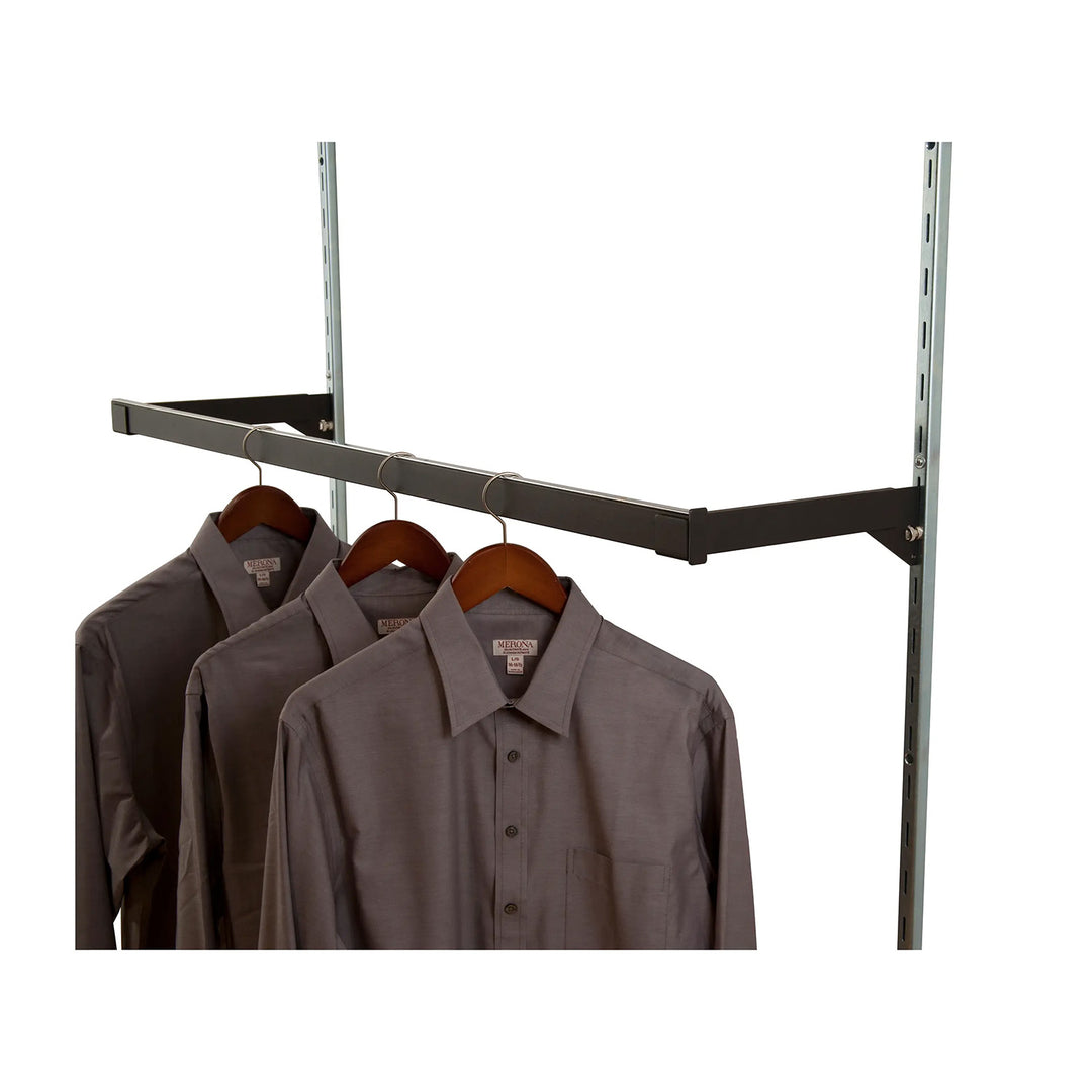 12" Bracket for Rectangular Tubing Hangrail for 1" Slots