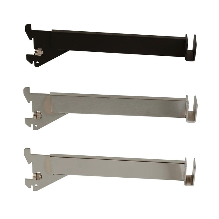 12" Bracket for Rectangular Tubing Hangrail for 1" Slots