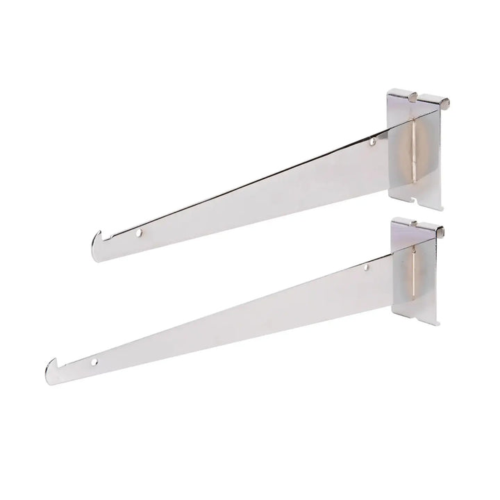 Shelf Brackets for Grid Panel - Chrome