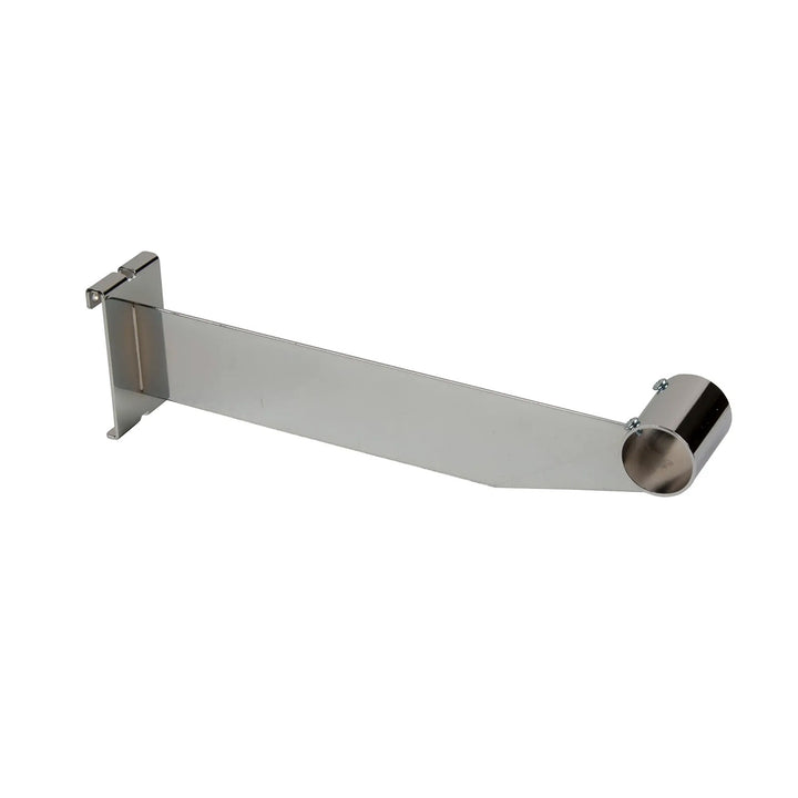 12" GRIDWALL HANGRAIL BRACKET FOR ROUND TUBING - Chrome