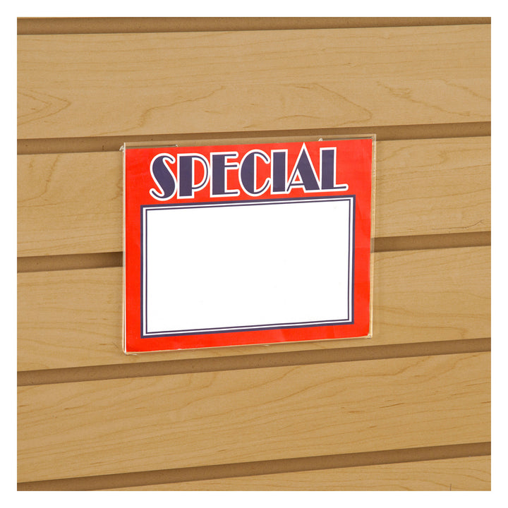 Acrylic Sign Holders for Slatwall or Gridwall