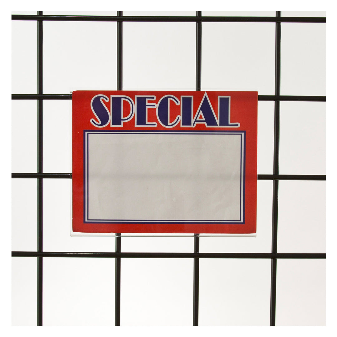 Acrylic Sign Holders for Slatwall or Gridwall