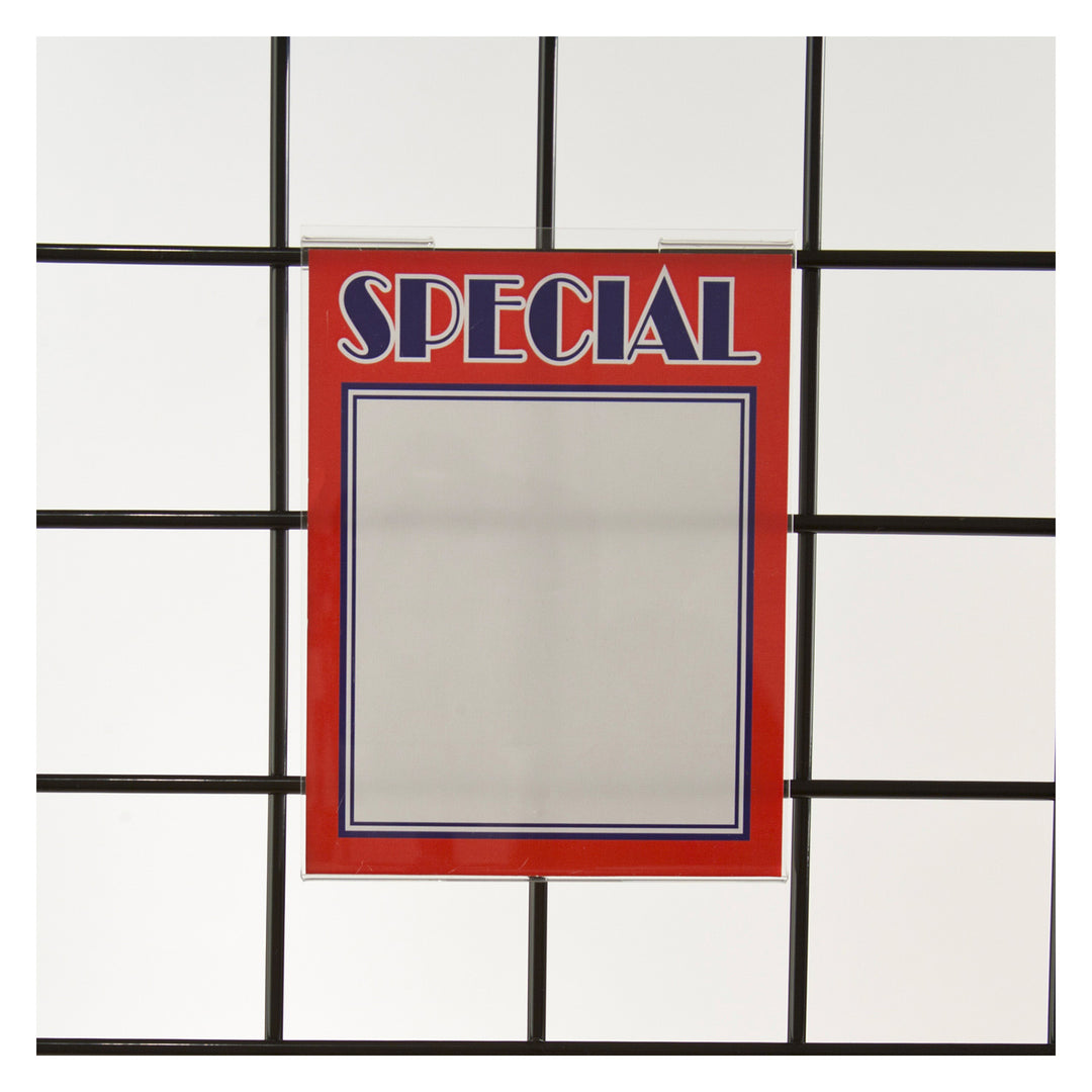 Acrylic Sign Holders for Slatwall or Gridwall