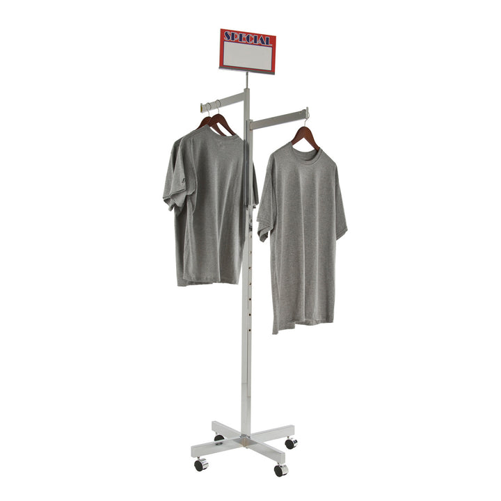 2-Way Heavy Duty Straight Arms w/ "X" Style Base - Rectangular Tubing