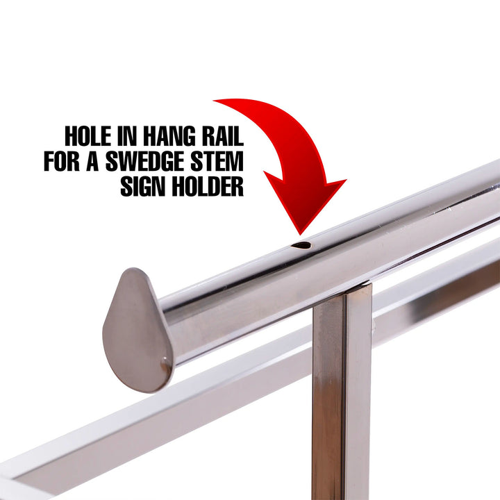 Heavy Duty Double Bar Rack with V-Brace