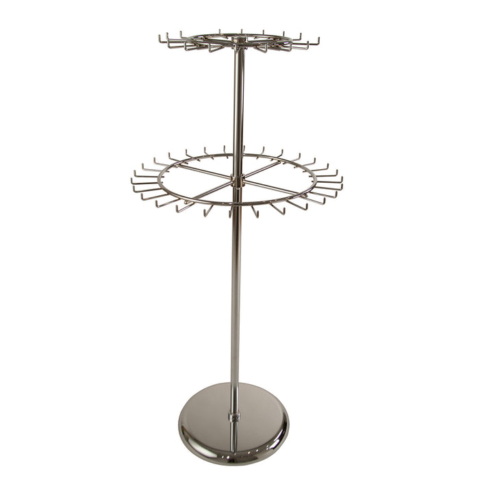 Chrome Retail Belt Rack - 2 Tier