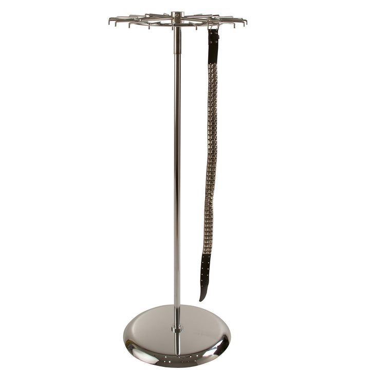 Chrome Retail Belt Rack - 1 Tier