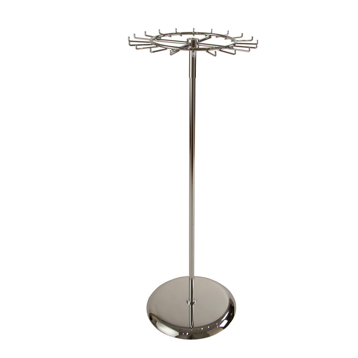 Chrome Retail Belt Rack - 1 Tier