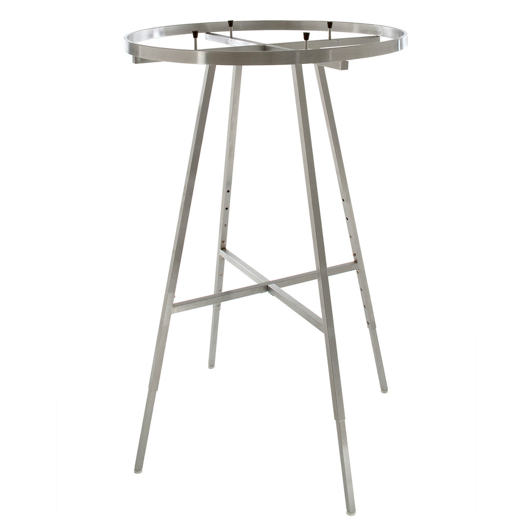 36" Dia. Round Folding Garment Rack with Rectangular Tubing Hangrail