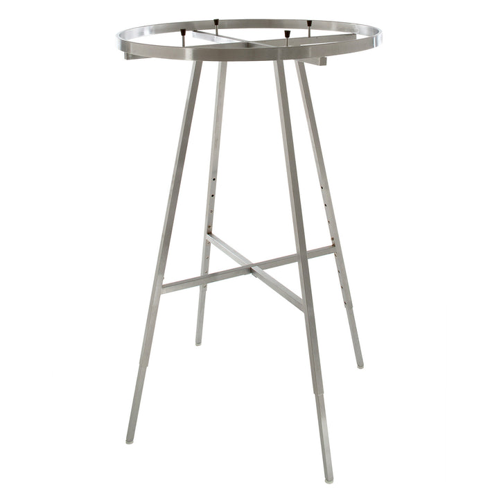 36" Dia. Round Folding Garment Rack with Rectangular Tubing Hangrail