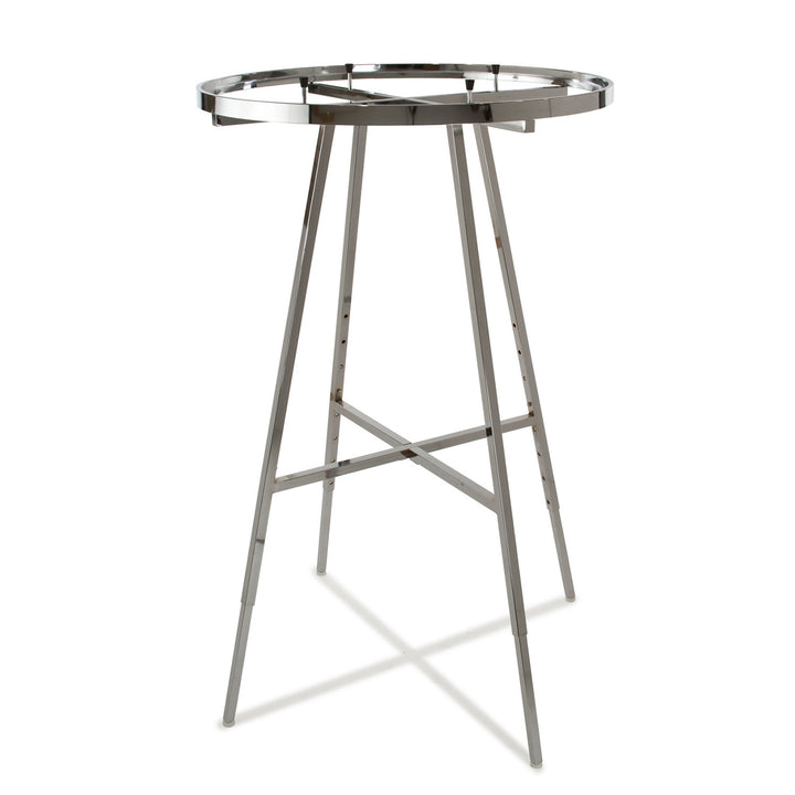 36" Dia. Round Folding Garment Rack with Rectangular Tubing Hangrail