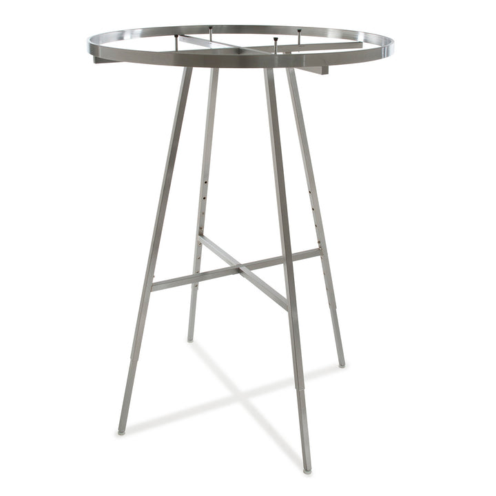 42" Dia. Round Folding Garment Rack with Rectangular Tubing Hangrail