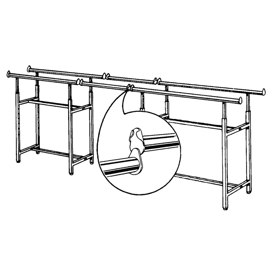 60" Add-On Hangrail for E-K40 andE-K41 - 2 Pack