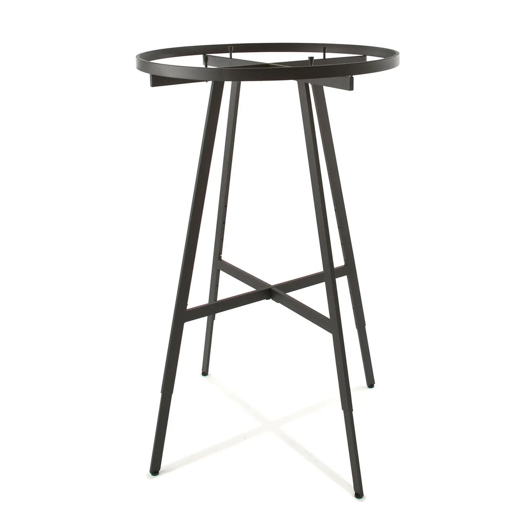 36" Dia. Round Folding Garment Rack with Rectangular Tubing Hangrail