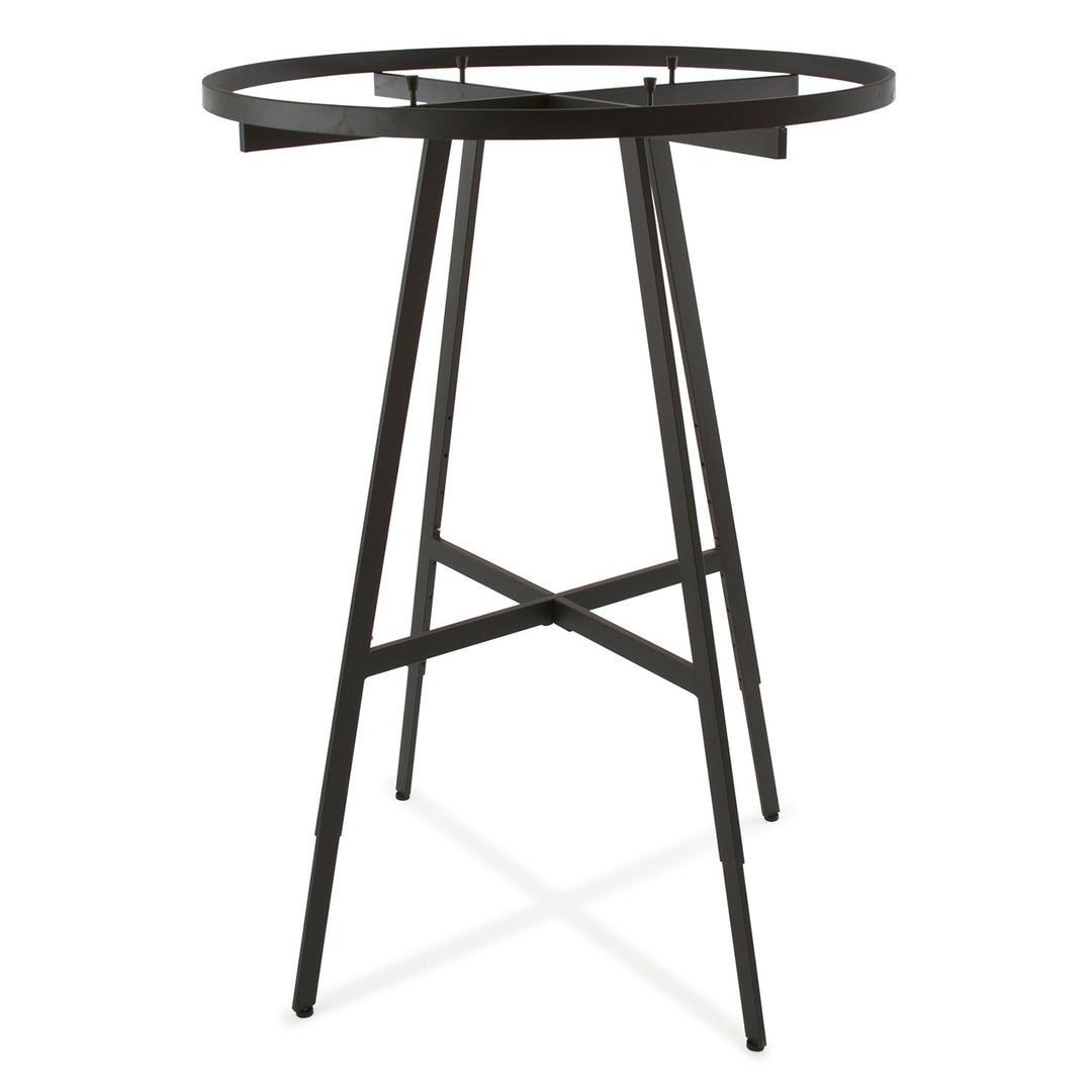 42" Dia. Round Folding Garment Rack with Rectangular Tubing Hangrail