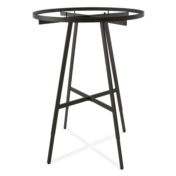 42" Dia. Round Folding Garment Rack with Rectangular Tubing Hangrail