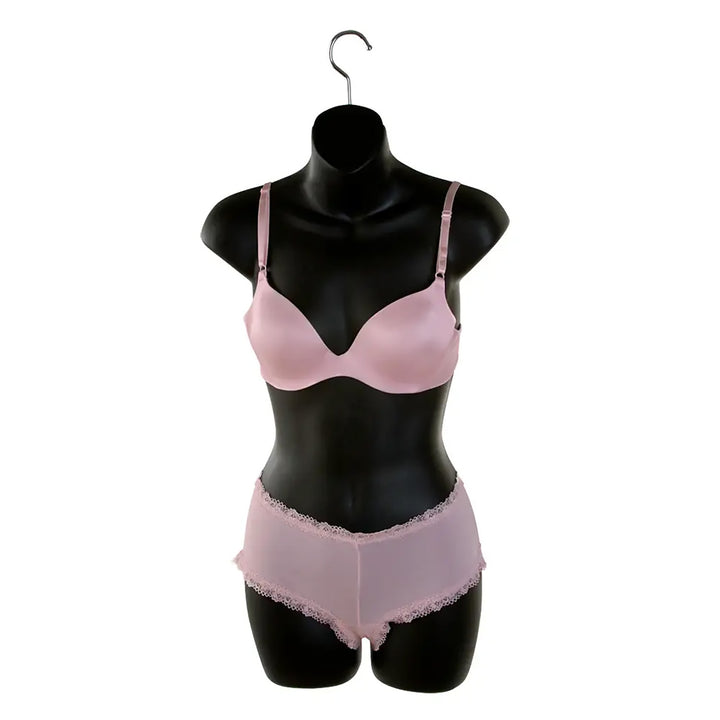 Black Ladies Torso Form Injection Molded Styrene - Box of 12 Forms