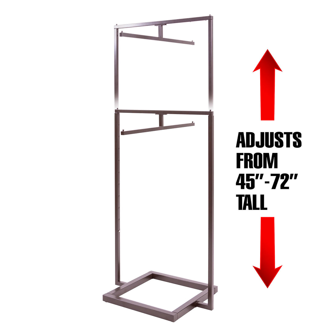 Linea Extended 2-Way Rack with Straight Bar with Adjustable Height