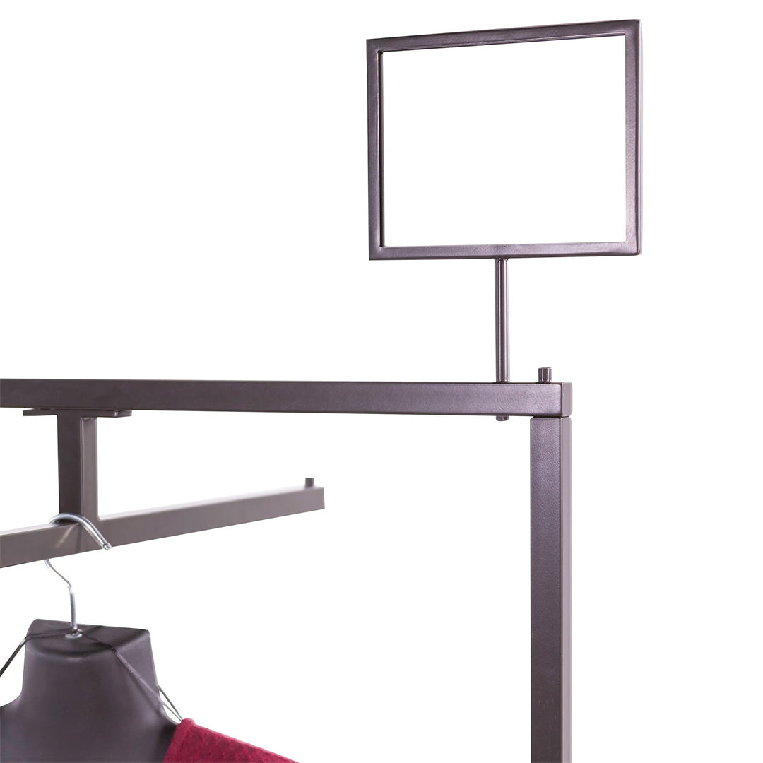 Linea Sign Holder - 5-1/2"H x 7"W with a 4" Swedge Stem Upright