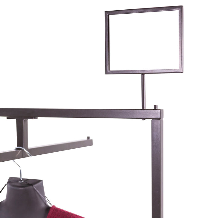 Linea Sign Holder - 5-1/2"H x 7"W with a 4" Swedge Stem Upright